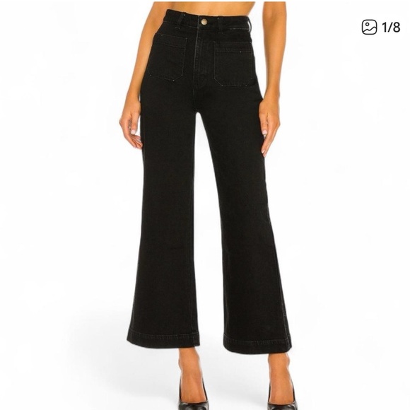 ROLLA'S Black Flare Women's Jeans - Picture 1 of 7